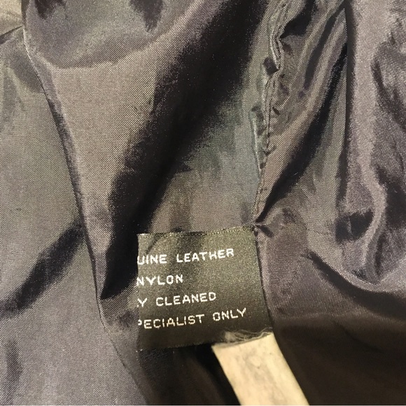 Vtg Size M Women’s Black Genuine Leather Jacket/Blazer By D’Linea - Picture 10 of 10